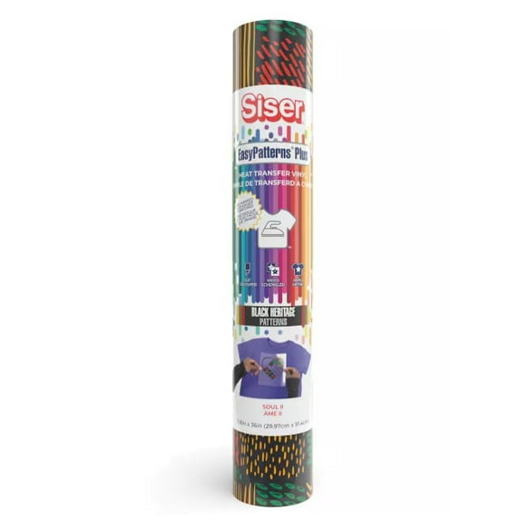 Siser® EasyPatterns® Plus Heat Transfer Vinyl BHM Soul, 11.8" x 36" Roll