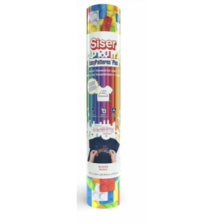 Siser EasyPatterns Plus SparkleBerry Ink Blocks Heat Transfer Vinyl 24in