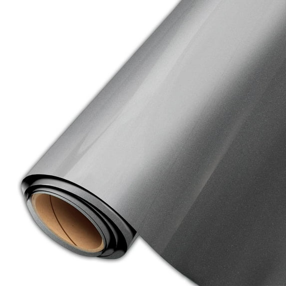 Siser EasyReflective Heat Transfer Vinyl, 11.8" x 150ft Roll Dark Gray - Compatible with Siser Romeo/Juliet & Other Professional or Craft Cutters - Nylon Compatible - CPSIA Certified