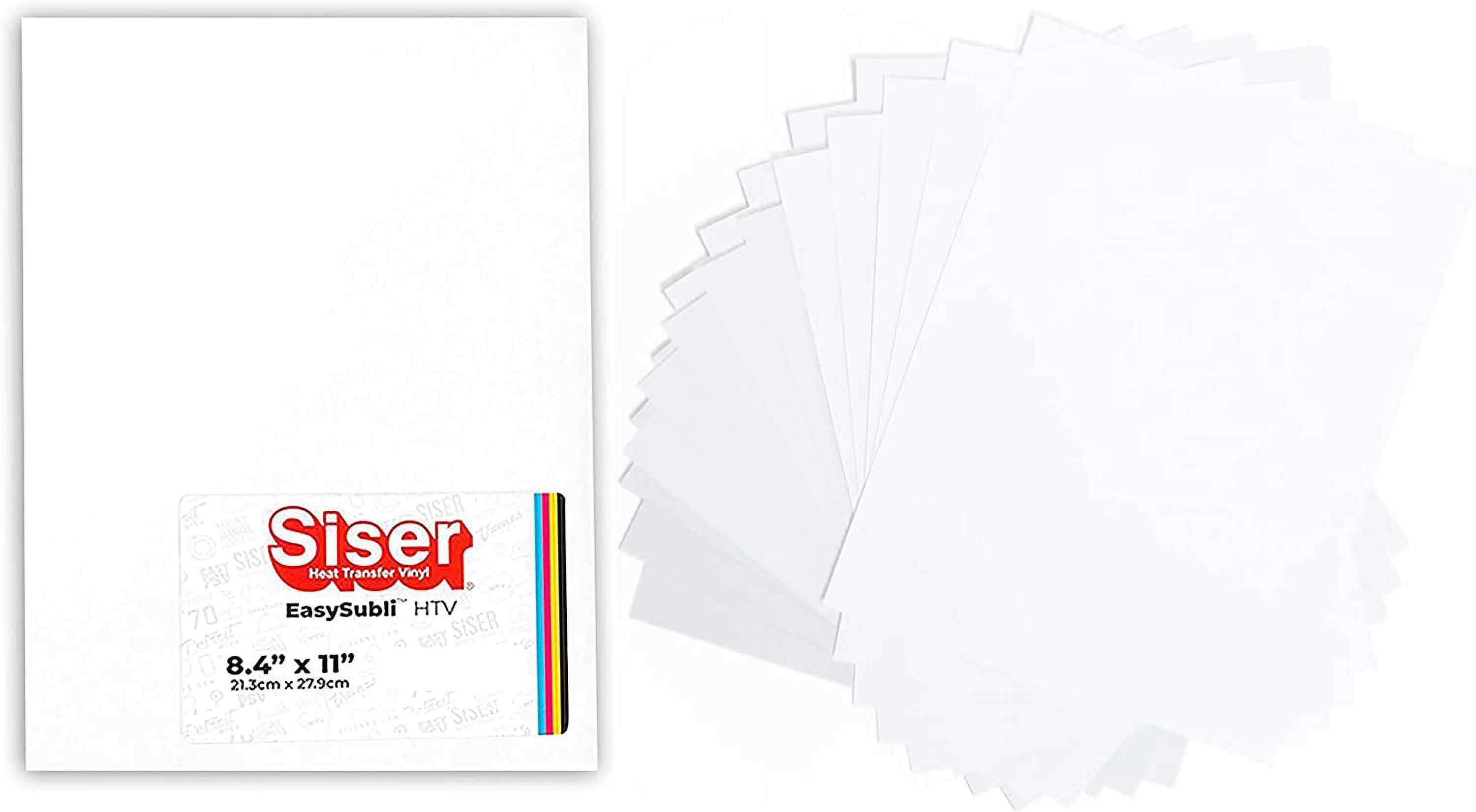 Siser EasySubli HTV 8.4" x 11" Sheets with EasySubli Mask Sublimation