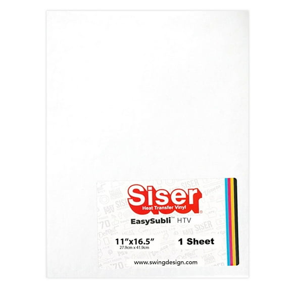 Siser EasySubli Sublimation Heat Transfer Vinyl 11" x 16.5" - 1 Sheet