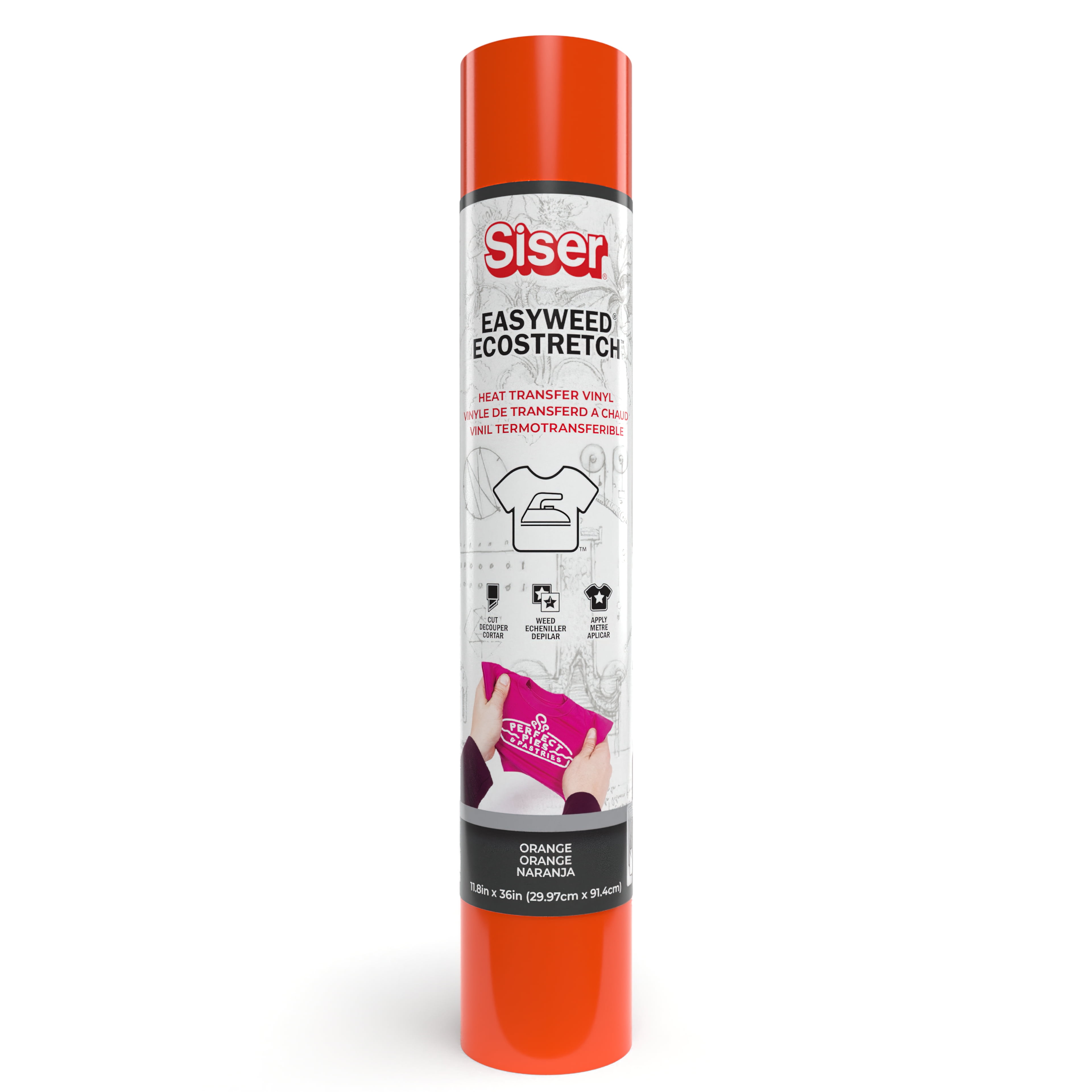 Siser EasyWeed Stretch Matte HTV Roll – Heat Transfer Vinyl For Stretchy Fabrics, 14.75" X 3 Ft, Pale Blue