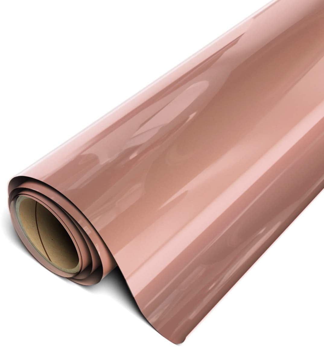 3 FT Roll - Rose Gold Iron on Vinyl Electric