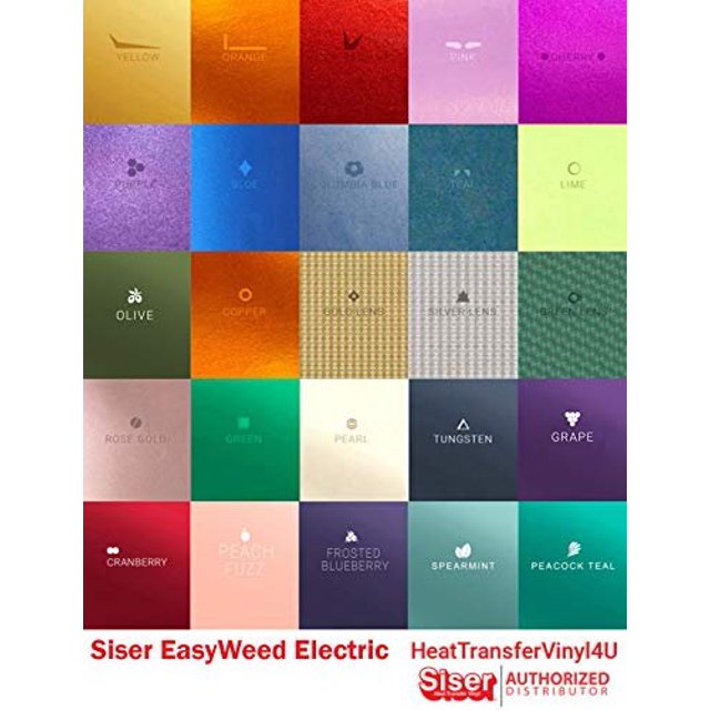 Siser EasyWeed Electric Iron on Heat Transfer Vinyl 15 Inches by 25