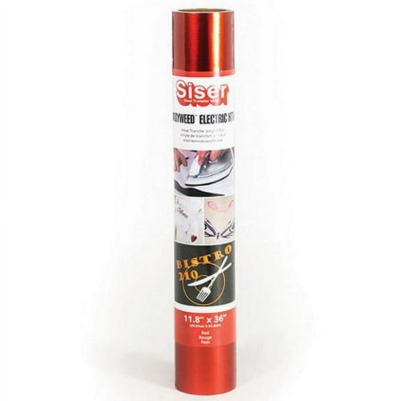 Siser EasyWeed Electric Red Heat Transfer Vinyl, 11.8 x 36 inches
