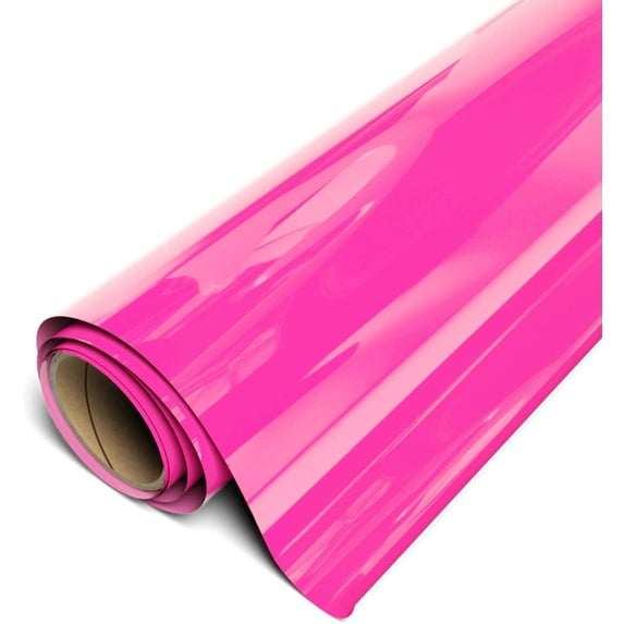 Siser EasyWeed HTV Iron On Heat Transfer Vinyl 12" x 2ft Roll - Fluorescent Pink