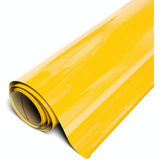 Siser EasyWeed Heat Transfer Vinyl YELLOW Sheet 12 x 12 Permanent Iron On  Vinyl. Compatible with Cricut, Silhouette or ANY Cutter. 