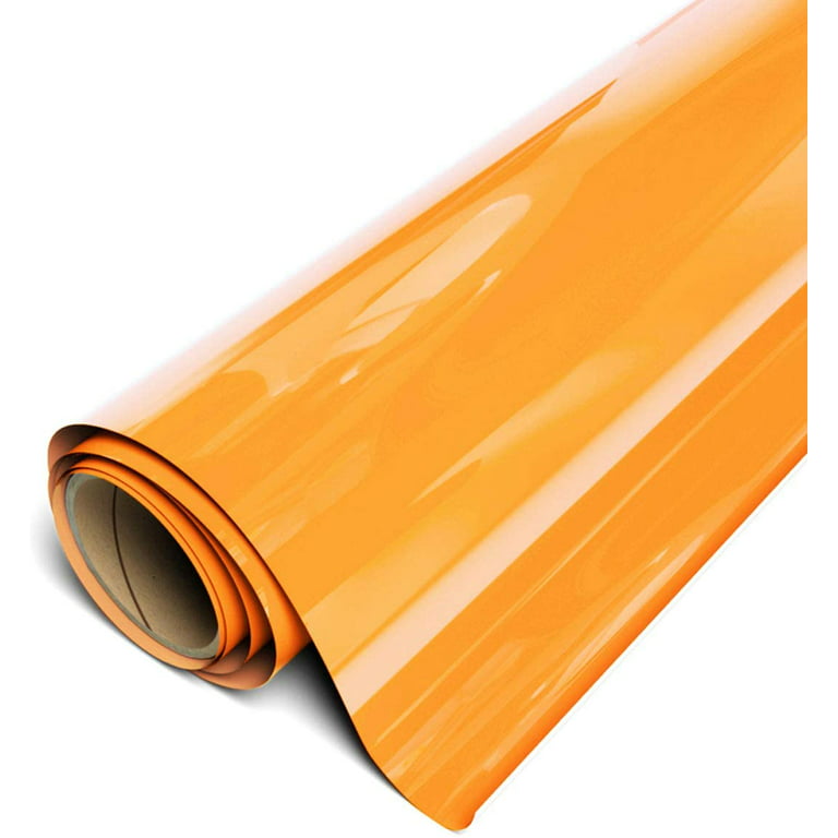 Siser EasyWeed HTV Iron On Heat Transfer Vinyl 15 x 15ft (5 Yards) Roll -  Fluorescent Orange 