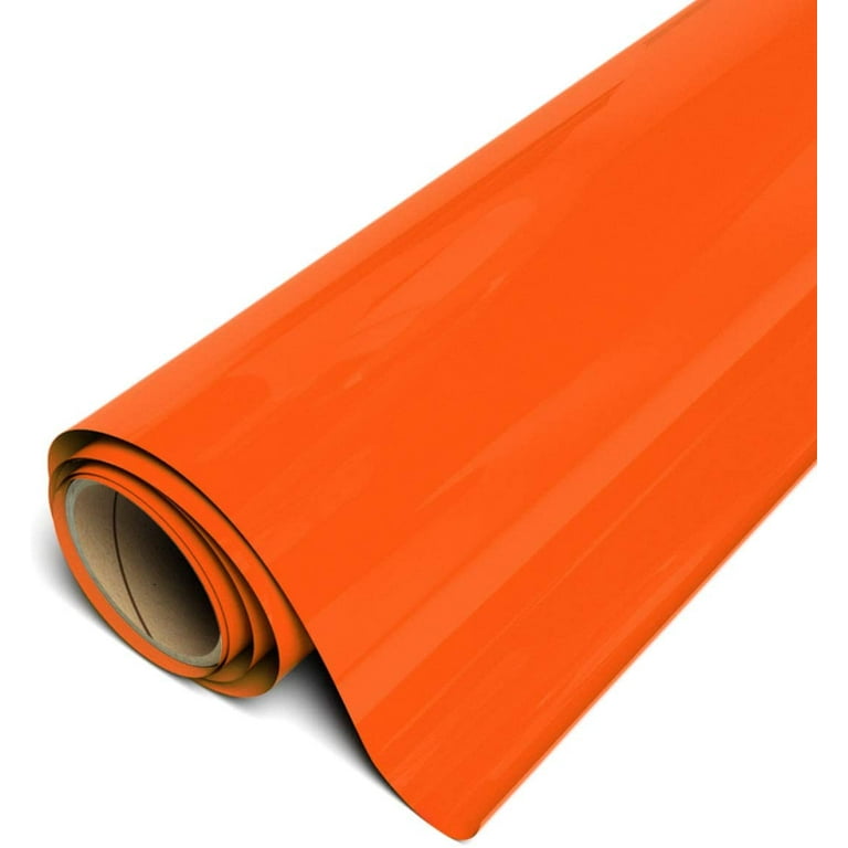 Siser EasyWeed HTV Iron On Heat Transfer Vinyl 15 x 15ft (5 Yards) Roll -  Fluorescent Orange 
