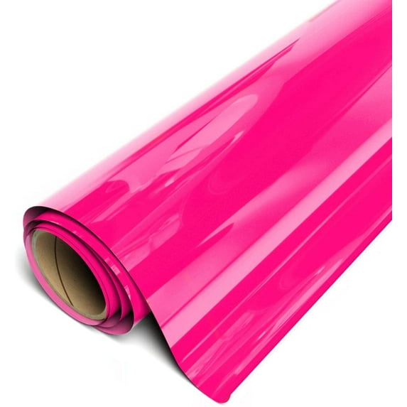 Siser EasyWeed HTV Iron On Heat Transfer Vinyl 15" x 6ft (2 Yards) Roll - Fluorescent Raspberry