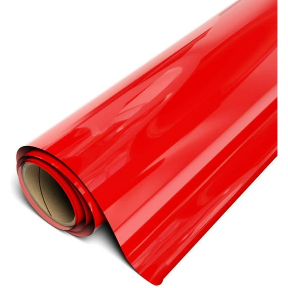 Siser EasyWeed HTV Iron On Heat Transfer Vinyl 15" x 75ft (25 Yards) Roll - Bright Red