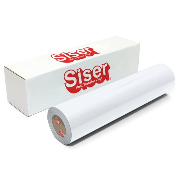 Siser EasyWeed Heat Transfer Vinyl, 12" x 10' Roll - White