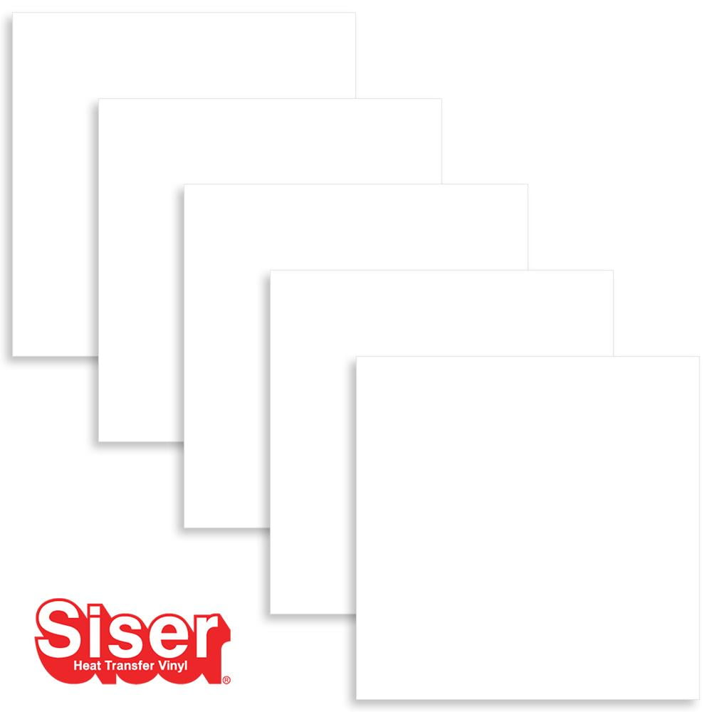 Siser EasyWeed HTV Sheets 12 inch by 15 inch - 12 Pack Starter Bundle