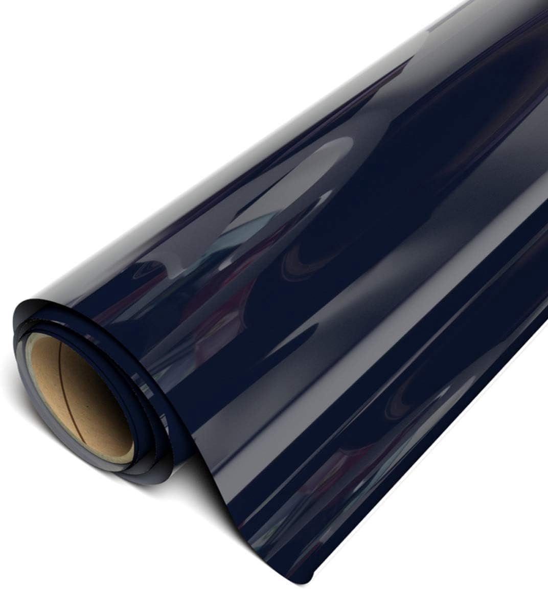 Siser EasyWeed Heat Transfer Vinyl Roll, 15 Ft X 11.8" | Navy Blue HTV For T-Shirts, Compatible With Cutters