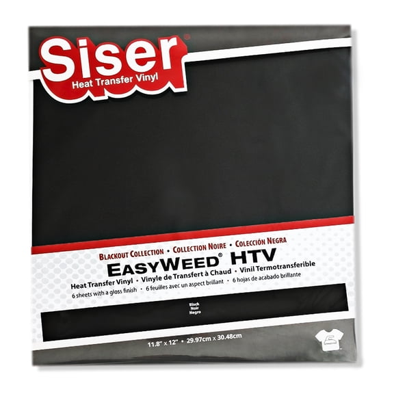 Siser EasyWeed Heat Transfer Vinyl Blackout Collection