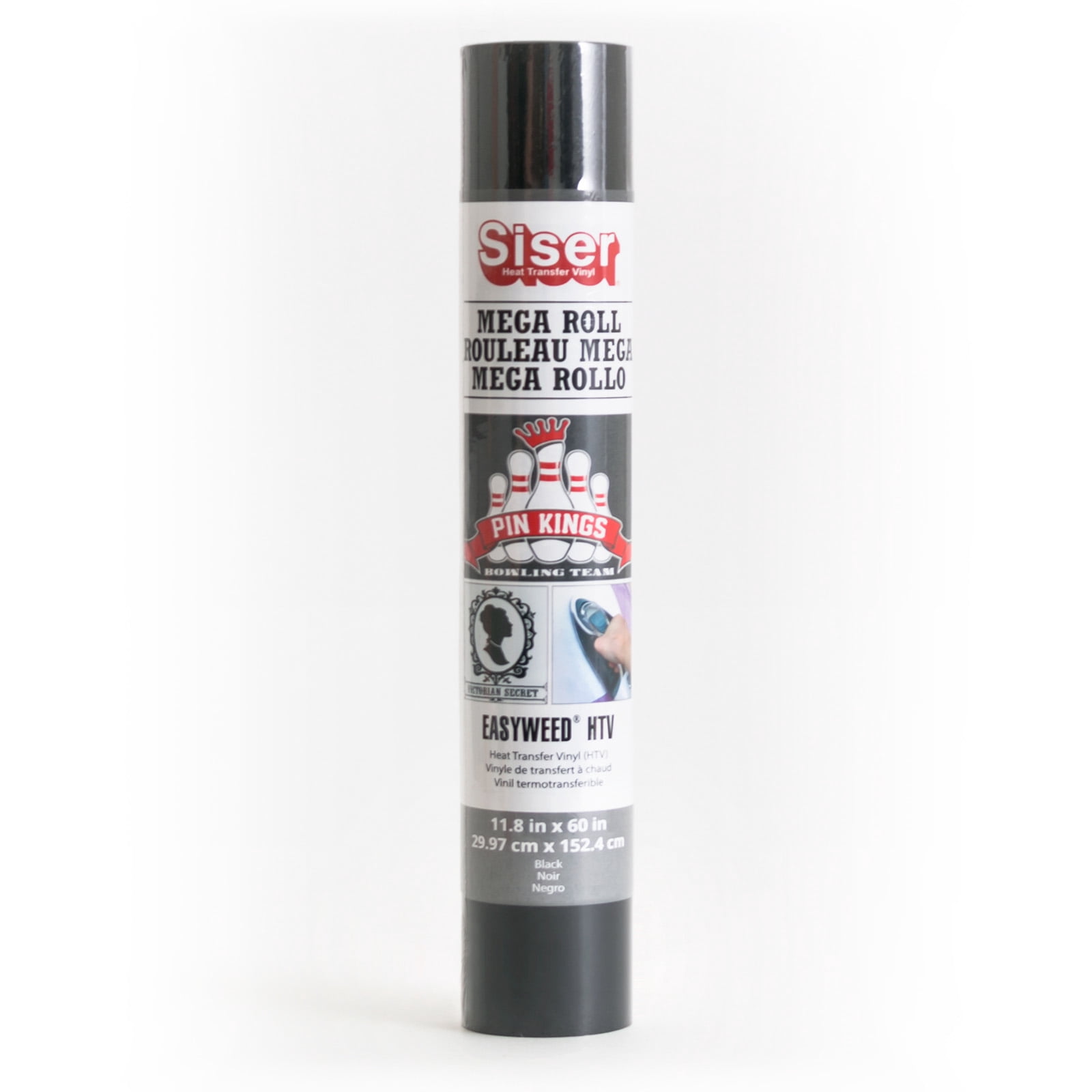SISER Easyweed HTV Heat Transfer Vinyl, 60", Black