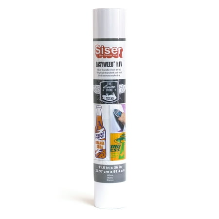 Siser EasyWeed Heat Transfer Vinyl: White, 11.8 x 36 inches