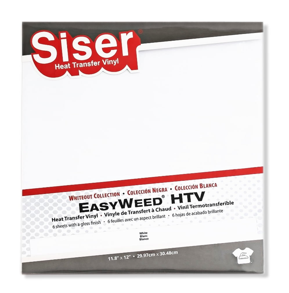 Siser EasyWeed Heat Transfer Vinyl Whiteout Collection