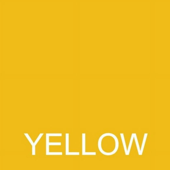 Siser EasyWeed Heat Transfer Vinyl YELLOW Sheet 12" x 12" Permanent Iron On Vinyl. Compatible with Cricut, Silhouette or ANY Cutter.