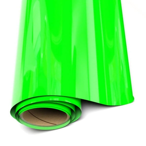 Siser EasyWeed Heat Transfer Vinyl - Fluorescent Green  12"x20" HTV Iron On Vinyl - Heat Press Vinyl