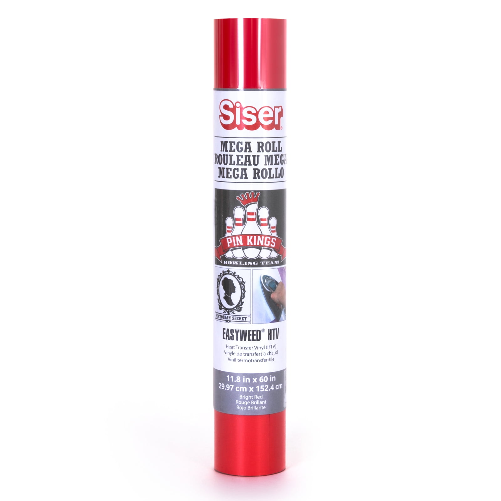 Siser EasyWeed Heat Transfer Vinyl 11.8"X60" Mega Roll-Bright Red