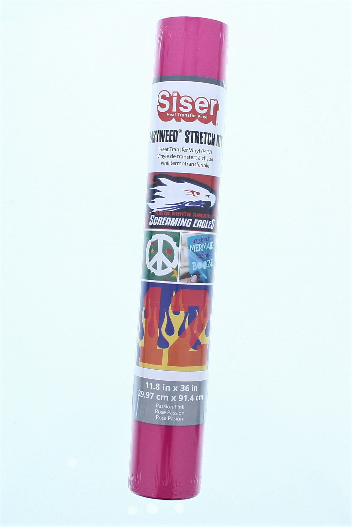 Siser Easyweed Stretch HTV Heat Transfer Vinyl Roll (Passion Pink)