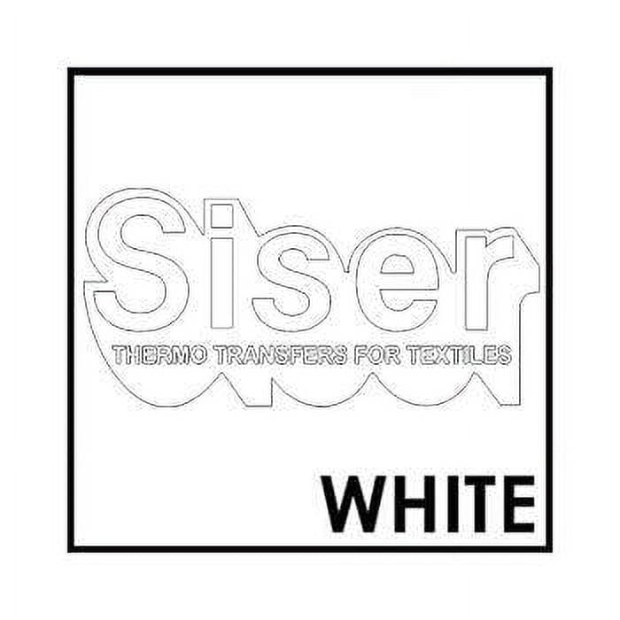 Siser Easyweed White Iron Heat Transfer Vinyl Roll HTV (Choose Your Size)