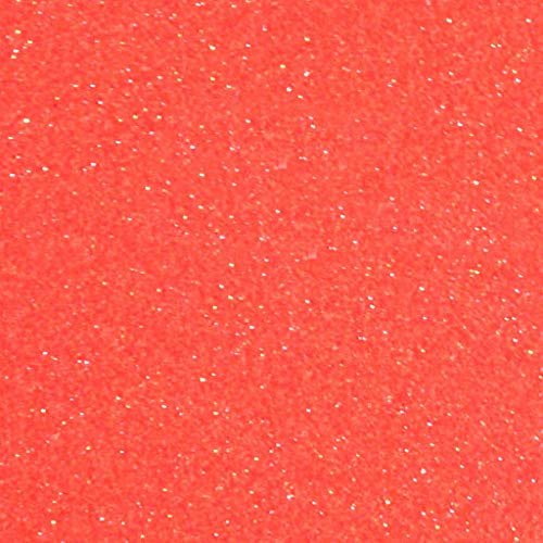 Siser Glitter HTV 20" x 12" Sheet - Iron on Heat Transfer Vinyl Neon Grapefruit
