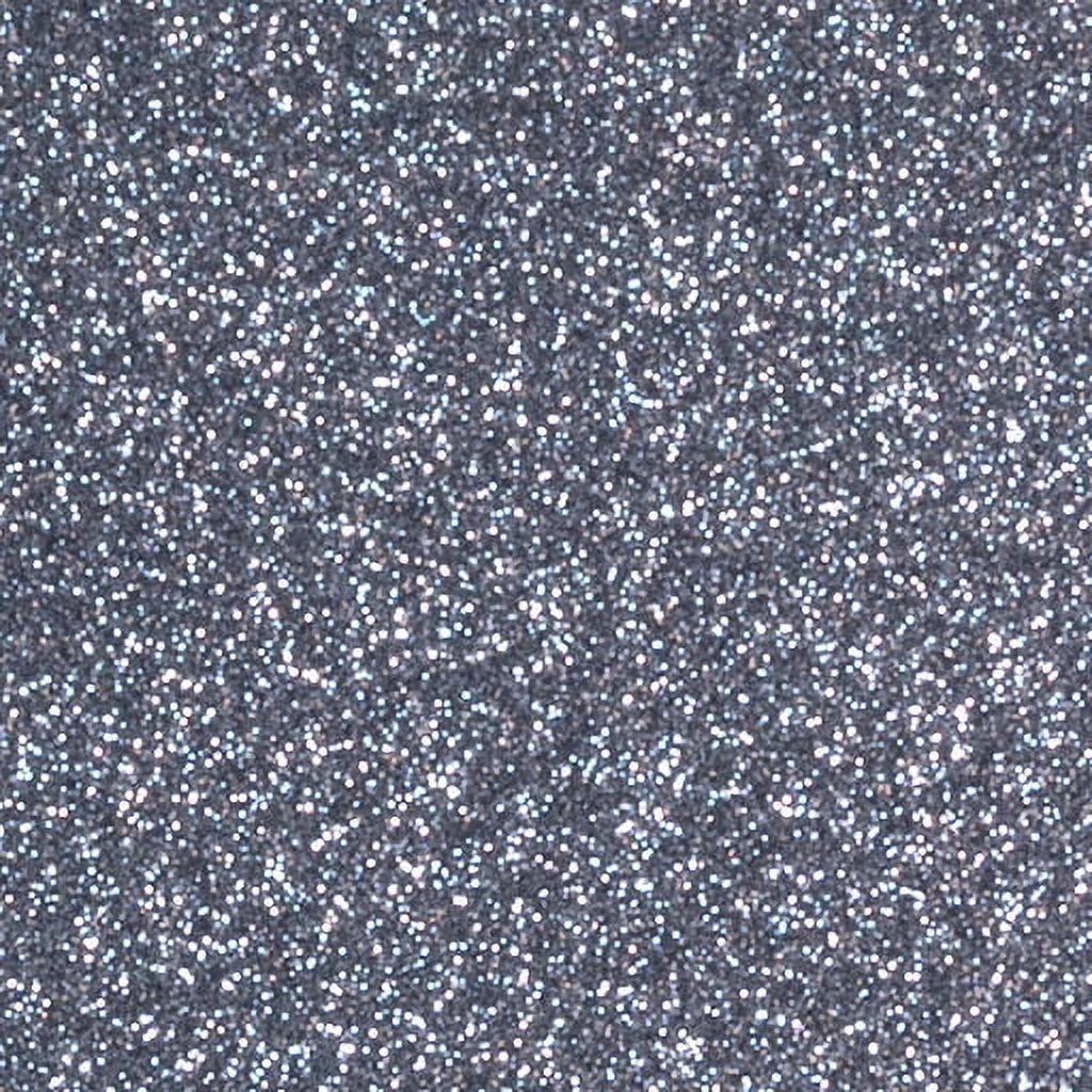 Siser Glitter HTV Iron On Heat Transfer Vinyl 10" x 12" 5 Precut Sheets - Black Silver