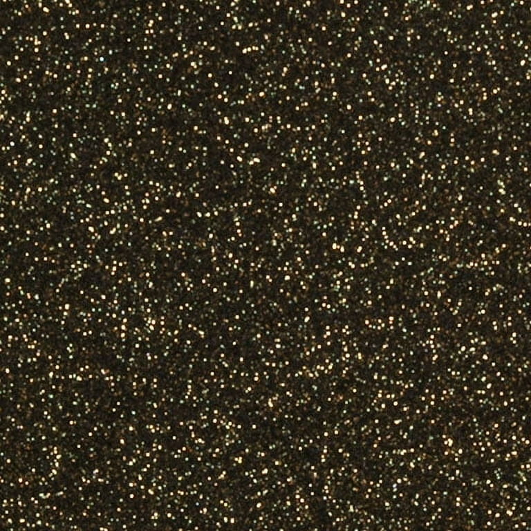 12 Galaxy Black Siser Glitter Heat Transfer Vinyl (HTV)