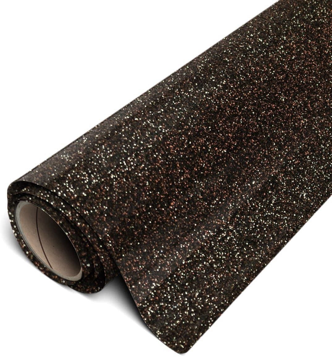 Siser Glitter Heat Transfer Vinyl - 20" X 12" Sheet, Iron On HTV For T-Shirts, Champagne Color
