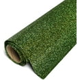thumbnail image 1 of Siser Glitter HTV Iron On Heat Transfer Vinyl 12" x 2ft Roll - Dark Green, 1 of 3