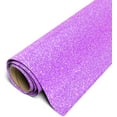 thumbnail image 1 of Siser Glitter HTV Iron On Heat Transfer Vinyl 12" x 2ft Roll - Neon Purple, 1 of 3