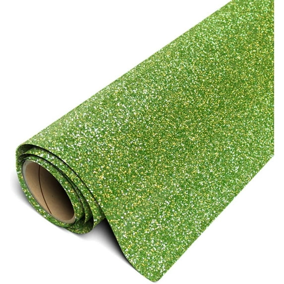 Siser Glitter HTV Iron On Heat Transfer Vinyl 12" x 6ft (2 Yards) Roll - Light Green