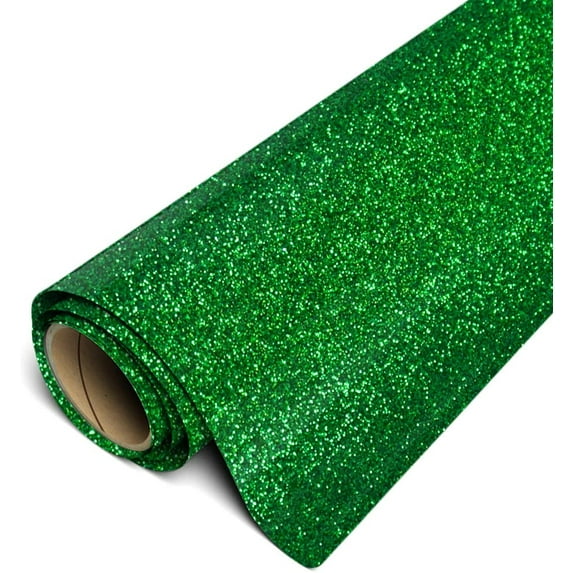 Siser Glitter HTV Iron On Heat Transfer Vinyl 12" x 9ft (3 Yards) Roll - Grass