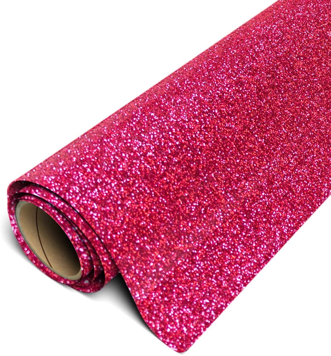 Siser Glitter HTV Iron On Heat Transfer Vinyl 20 x 10ft Roll - Translucent  Light Pink 