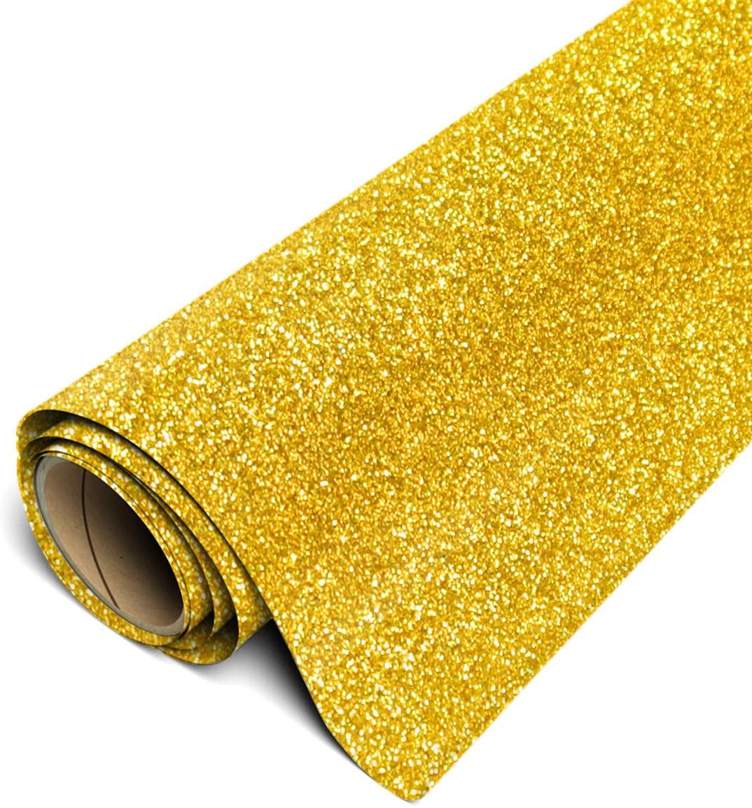 Glitter Heat Transfer Vinyl for T-Shirts 10 Inches by 10 Feet Glitter Roll  