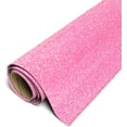 thumbnail image 1 of Siser Glitter HTV Iron On Heat Transfer Vinyl 20" x 10ft Roll - Neon Pink, 1 of 3