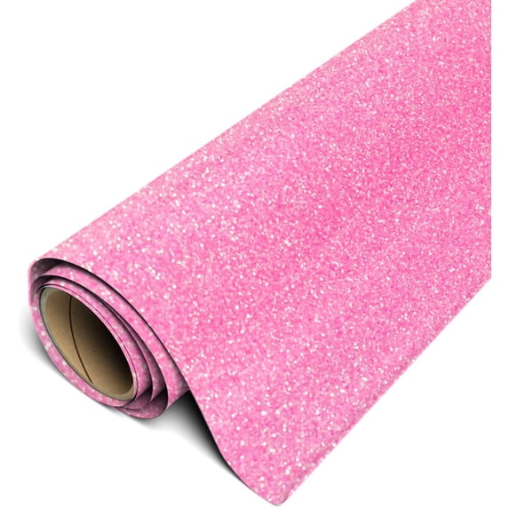 Siser Glitter HTV Iron On Heat Transfer Vinyl 20" x 10ft Roll - Neon Pink