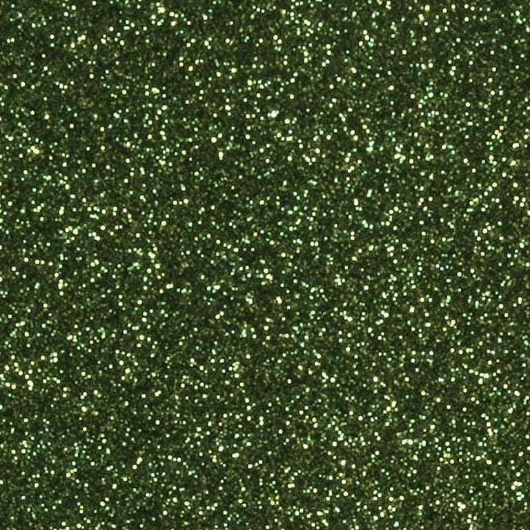 12 Dark Green Siser Glitter Heat Transfer Vinyl (HTV)
