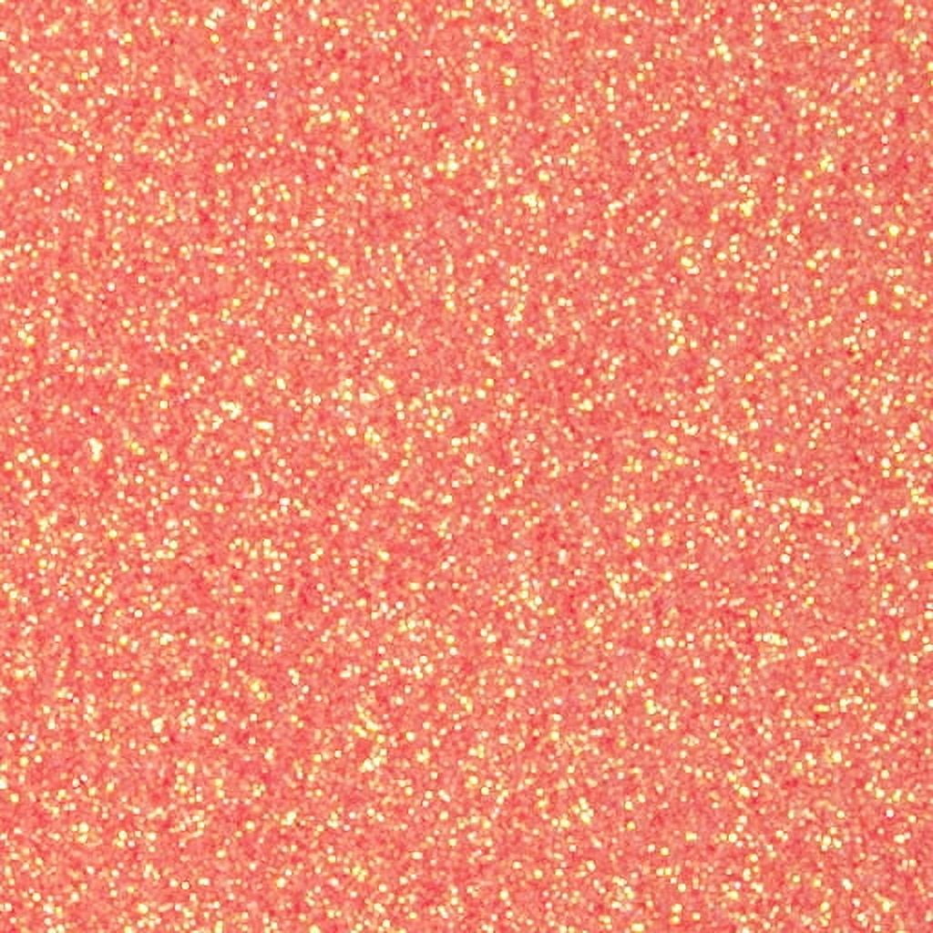 Siser Glitter HTV Iron On Heat Transfer Vinyl 20" x 12" 10 Precut Sheets - Translucent Orange