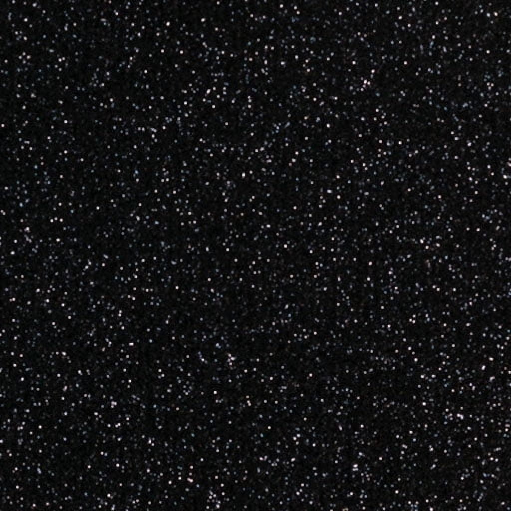 Siser Glitter HTV Iron On Heat Transfer Vinyl 20" x 12" 6 Precut Sheets - Black