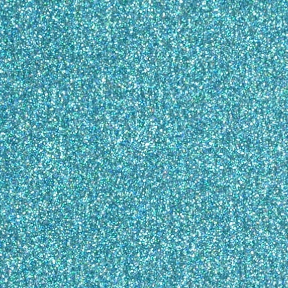 Siser Glitter HTV Iron On Heat Transfer Vinyl 20" x 12" 6 Precut Sheets - Mermaid Blue