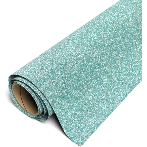 Siser Glitter HTV Iron On Heat Transfer Vinyl 20" x 15ft (5 Yards) Roll - Mint