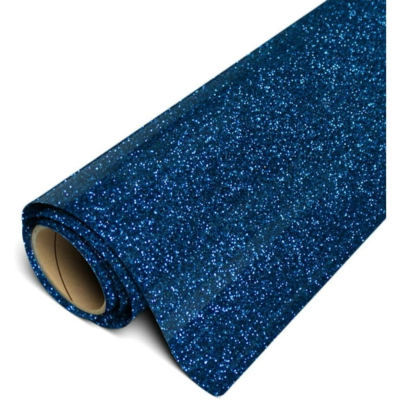 Siser Glitter HTV Iron On Heat Transfer Vinyl 20" x 15ft (5 Yards) Roll - Sapphire