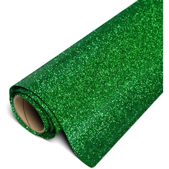 Siser Glitter HTV Iron On Heat Transfer Vinyl 20" x 20ft Roll - Grass