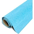 thumbnail image 1 of Siser Glitter HTV Iron On Heat Transfer Vinyl 20" x 20ft Roll - Neon Blue, 1 of 3