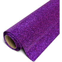 TORC Purple Glitter HTV Heat Transfer Vinyl Roll 12 inch x 20  ft Sparkly Iron on Vinyl for T Shirts Crafts Cricut Bulk