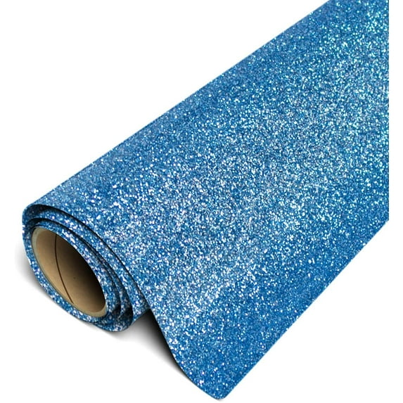Siser Glitter HTV Iron On Heat Transfer Vinyl 20" x 25ft Roll - Old Blue