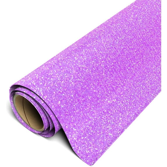 Siser Glitter HTV Iron On Heat Transfer Vinyl 20" x 5ft Roll - Neon Purple
